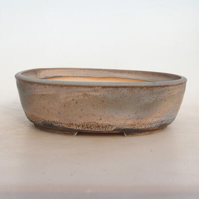 Bonsai bowl 24 x 19 x 7 cm, gray-beige color - 1