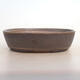 Bonsai bowl 26 x 20 x 7.5 cm, color brown - 1/5