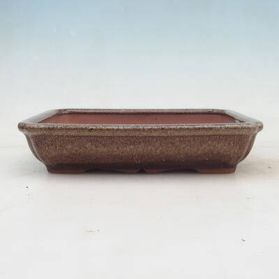 Bonsai bowl 21 x 16 x 4.5 cm, color brown - 1