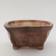 Ceramic bonsai bowl 7 x 6.5 x 3.5 cm, color pink - 1/3