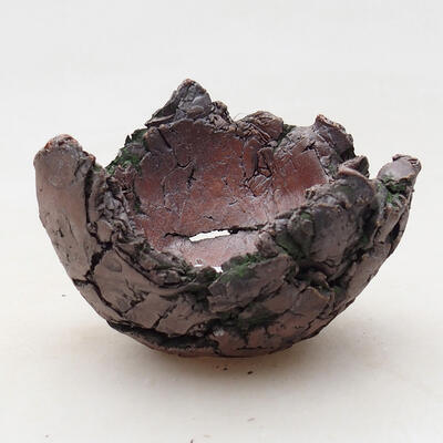 Ceramic shell 7.5 x 7.5 x 6 cm, color gray green - 1