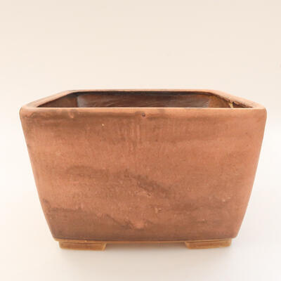 Ceramic bonsai bowl 16 x 16 x 10.5 cm, color pink - 1