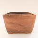 Ceramic bonsai bowl 16 x 16 x 10.5 cm, color pink - 1/3