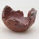Ceramic shell 7.5 x 8 x 7 cm, gray-brown - 1/3