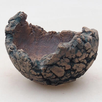 Ceramic shell 7.5 x 7 x 6.5 cm, color gray blue - 1