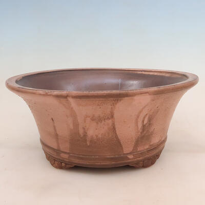 Ceramic bonsai bowl 28.5 x 28.5 x 12.5 cm, color pink - 1