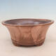 Ceramic bonsai bowl 28.5 x 28.5 x 12.5 cm, color pink - 1/3