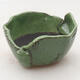 Ceramic shell 7.5 x 7.5 x 5 cm, color green - 1/3