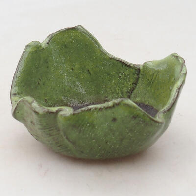 Ceramic shell 7 x 8.5 x 5.5 cm, color green - 1