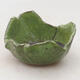 Ceramic shell 7 x 8.5 x 5.5 cm, color green - 1/3