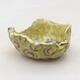 Ceramic shell 7.5 x 7 x 3.5 cm, color yellow - 1/3