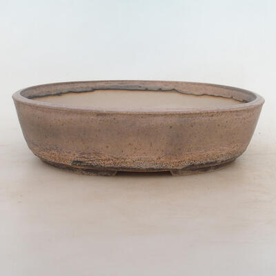 Bonsai bowl 25.5 x 19 x 6.5 cm, gray-beige color - 1