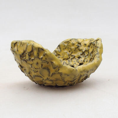 Ceramic shell 8.5 x 6 x 5 cm, color yellow - 1