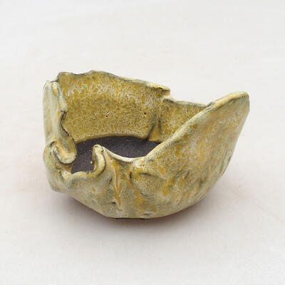 Ceramic shell 7.5 x 7 x 5 cm, color yellow - 1