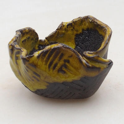 Ceramic shell 6.5 x 7 x 6 cm, color yellow - 1