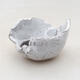 Ceramic shell 7.5 x 6 x 5 cm, white color - 1/3