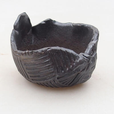 Ceramic shell 7.5 x 7.5 x 5.5 cm, metal color - 1