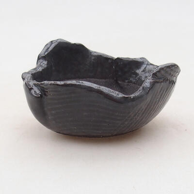 Ceramic shell 7.5 x 7 x 5 cm, gray color - 1