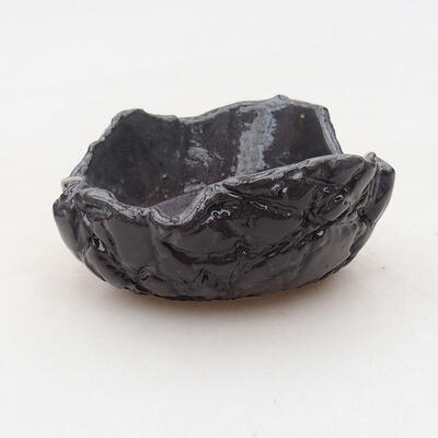 Ceramic shell 7.5 x 7 x 4 cm, gray color - 1