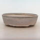 Bonsai bowl 24 x 19 x 7 cm, gray-beige color - 1/5
