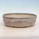 Bonsai bowl 37 x 28 x 10.5 cm, gray-beige color - 1/5