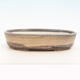 Bonsai bowl 33 x 25 x 7 cm, gray-beige color - 1/5