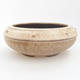 Ceramic bonsai bowl - 19 x 19 x 5 cm, brown color - 1/3