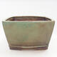 Ceramic bonsai bowl 27 x 27 x 15.5 cm, color green - 1/3