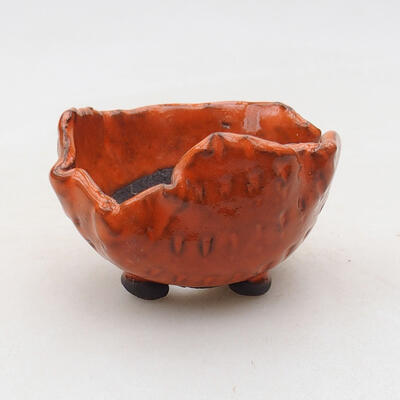 Ceramic shell 7.5 x 7 x 5.5 cm, color orange - 1
