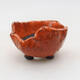 Ceramic shell 7.5 x 7 x 5.5 cm, color orange - 1/3