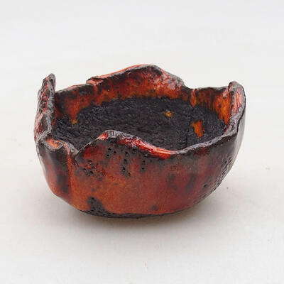 Ceramic shell 7.5 x 6.5 x 5 cm, color orange - 1
