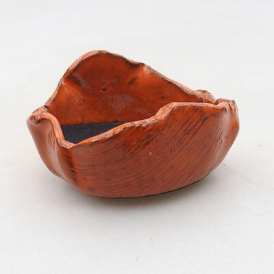 Ceramic shell 7 x 6.5 x 5 cm, color orange - 1