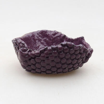 Ceramic shell 7.5 x 8 x 4 cm, color purple - 1