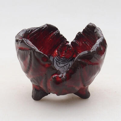 Ceramic shell 7 x 6.5 x 6 cm, color red - 1