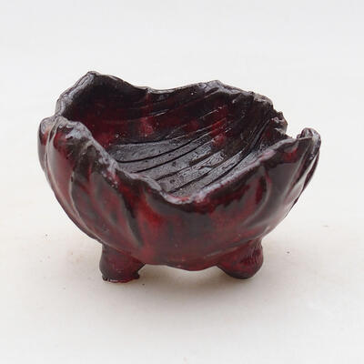Ceramic shell 7 x 7 x 5.5 cm, color red - 1