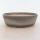 Bonsai bowl 22.5 x 17.5 x 7 cm, gray color - 1/5