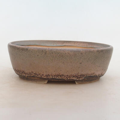 Bonsai bowl 22 x 17 x 7 cm, gray-beige color - 1