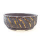 Ceramic bonsai bowl 21 x 21 x 8 cm, color crack yellow - 1/3