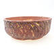 Ceramic bonsai bowl 20.5 x 20.5 x 7.5 cm, color crack yellow - 1/3