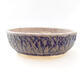Ceramic bonsai bowl 22 x 22 x 7 cm, color gray-blue - 1/3