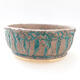 Ceramic bonsai bowl 18 x 18 x 7.5 cm, color gray-green - 1/3