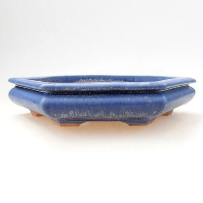 Ceramic bonsai bowl 14.5 x 17 x 4 cm, color blue - 1
