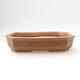Ceramic bonsai bowl 12 x 17 x 4.5 cm, brown color - 1/3