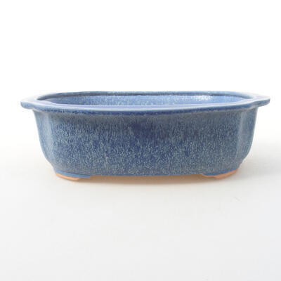 Ceramic bonsai bowl 23 x 20 x 7 cm, color blue - 1