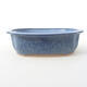 Ceramic bonsai bowl 23 x 20 x 7 cm, color blue - 1/3