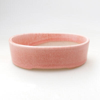 Ceramic bonsai bowl 11.5 x 9 x 3.5 cm, color pink - 1