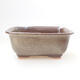 Ceramic bonsai bowl 12 x 9 x 5.5 cm, brown color - 1/3