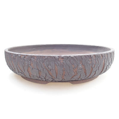 Ceramic bonsai bowl 26.5 x 26.5 x 7 cm, color cracked - 1