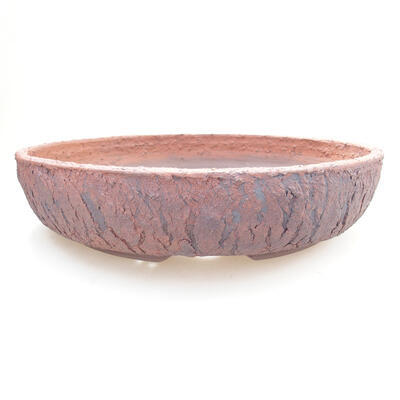 Ceramic bonsai bowl 27.5 x 27.5 x 7 cm, color cracked - 1