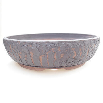 Ceramic bonsai bowl 30 x 30 x 8.5 cm, color cracked - 1